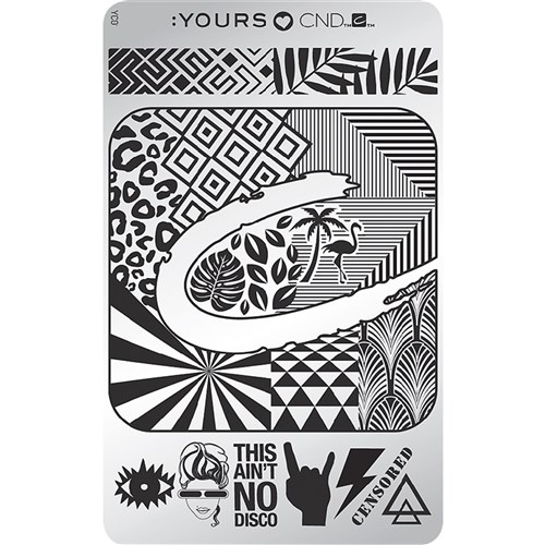 Stamping Plate - Yours Love CND